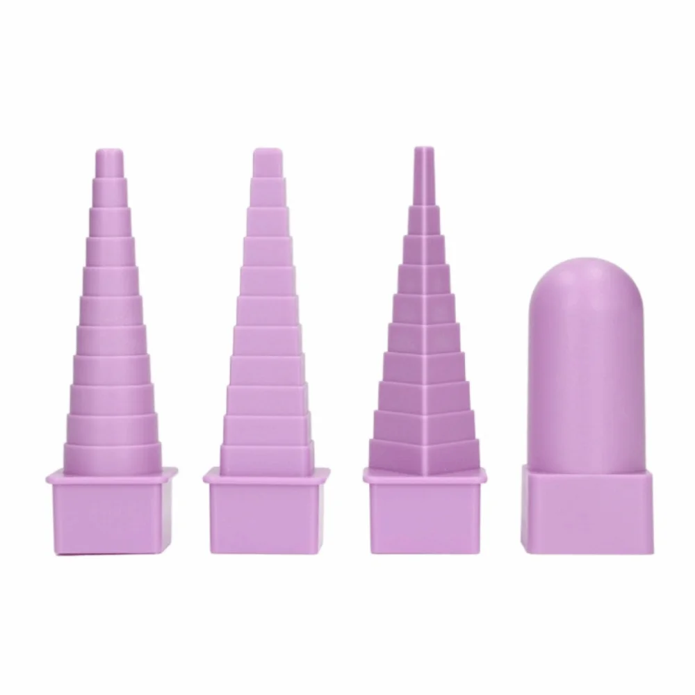 4 PCS Plastic Wire Wrapping Mandrel 4 Styles / 4 Shapes Round, Triangle, Square, Oval Jewelry Shape Mandrel Kit