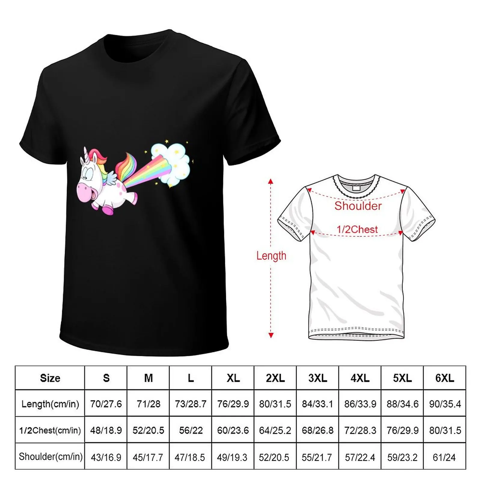 Cute farting turbocharged unicorn T-Shirt Lightweight Running T-Shirt