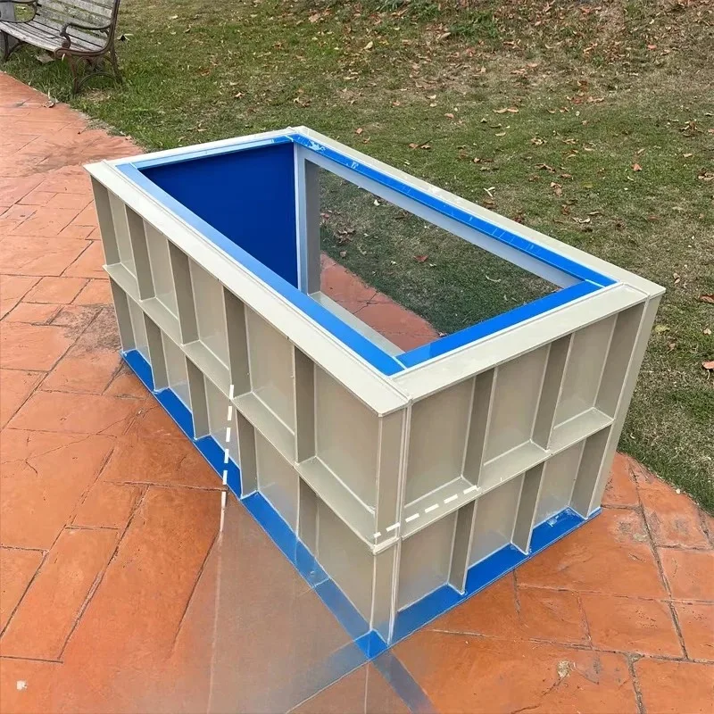 

Ultra-white glass ornamental fish tank, top filter box, large thickened box