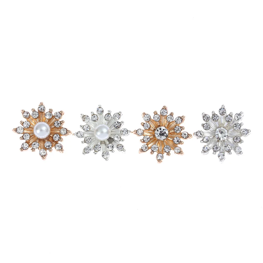 10PCS Snowflake Buttons for Needlework