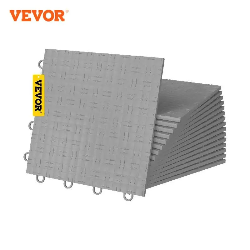 

VEVOR Garage Flooring Tiles 12"x12" 25 Or 50 Pack Interlock Flooring Diamond Garage Floor 55000lbs Suitable For Basement Gym Mat