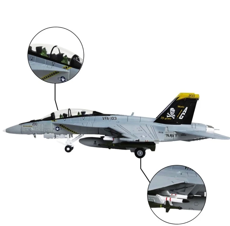 1/100 جديد وصول سعر خاص دييكاست المعادن الولايات المتحدة F-18F مقاتلة طائرة نموذج عرض الأثاث جمع الألعاب العسكرية الأطفال