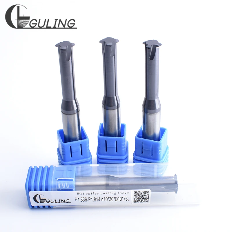 CNC 55Degree Tungsten Steel Inch Single Tooth Range Thread Milling P 1.058 1.27 0.907-1.411 Mill Cutter 1.336 - 1.814 2.54 mills