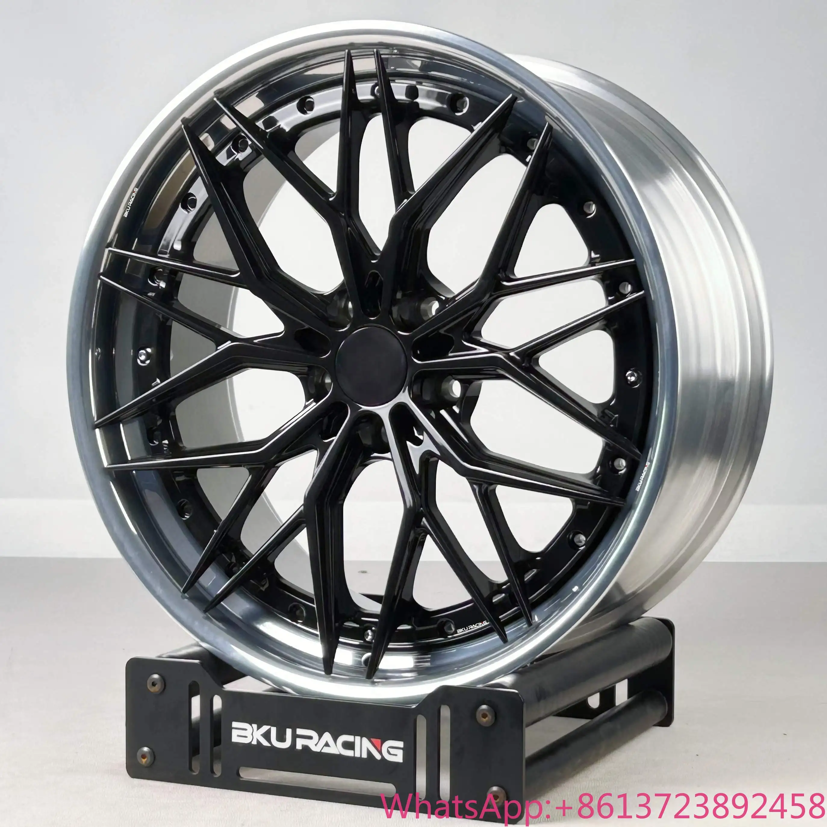 Bku 2 Piece 5x112 Forged Wheel for Lamborghini Aventador Huracan Urus Voiture 20 21 22 Inch Rim Polished Alloy Wheels