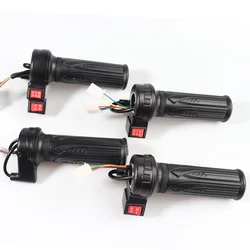 Electric Bicycle Twist-Throttle ABS Turn Handle Accelerator High/Medium/Low Speed/Forward/Reverse E-bike Accessories