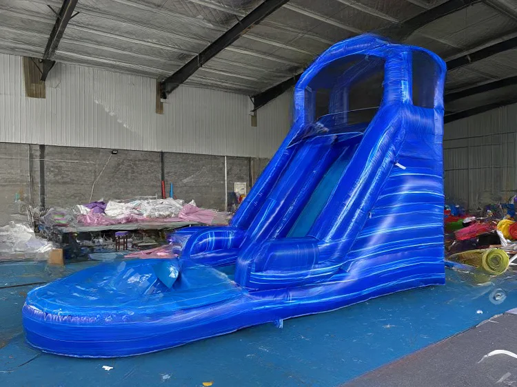 Commercial grade inflatable water slide for home backyard