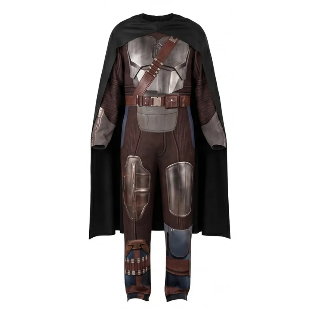 Rey Female Din Djarin Male Cosplay Costume Anime Cosplay Set Halloween PartyStagePerformanceCOS110-XXXL Soft Fabric in Star Wars - view 5