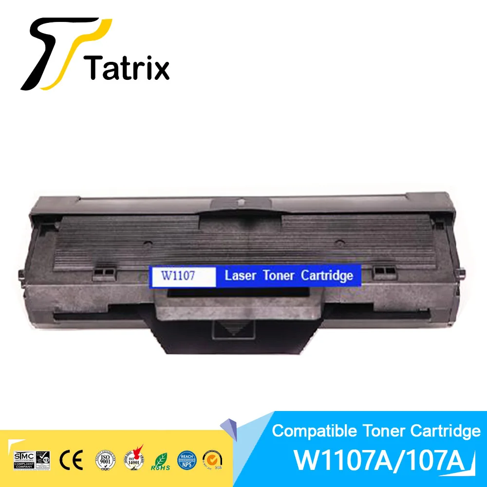 حبر Tatrix W1107A 107a W1107A خرطوشة حبر ليزر سوداء متوافقة مع ممتازة لـ HP Laser 107a 107w MFP 135a 135w 137fnw