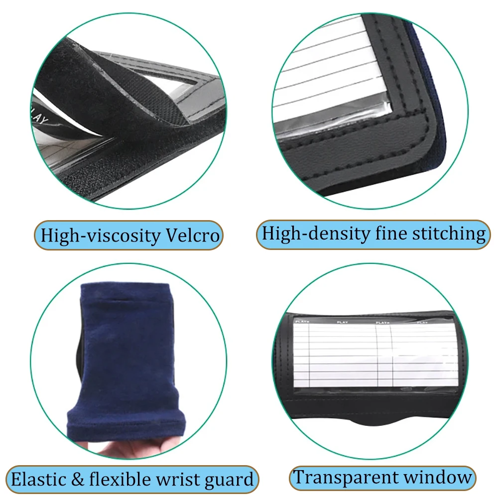 Football Play Wristbands Wrist Coach Strategy Multifunctional Quarterback Wristband Playbook for Youth Football Gear Training view 5
