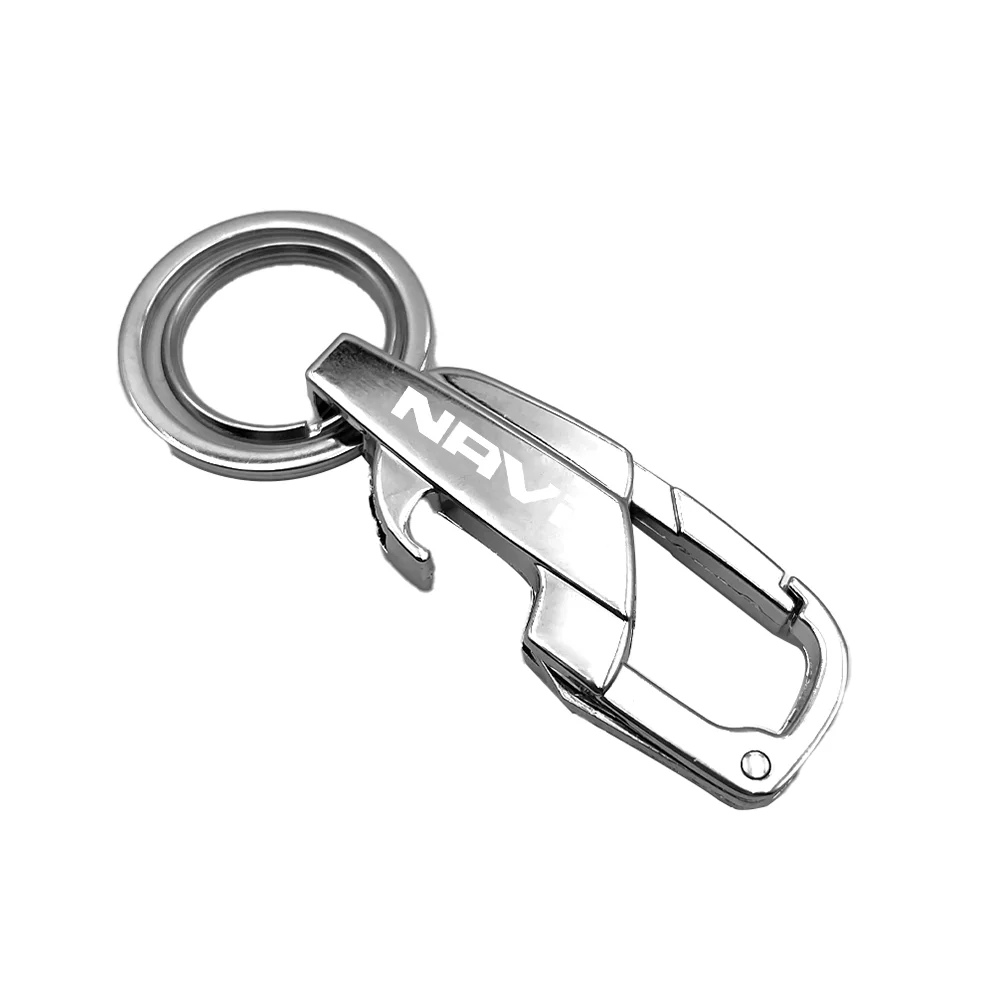 For HONDA NAVI series Titanium Motocar KeyChain Super Lightweight Titanium EDC Tool Keychain Hanging Buckle Motorcycle Key Chain