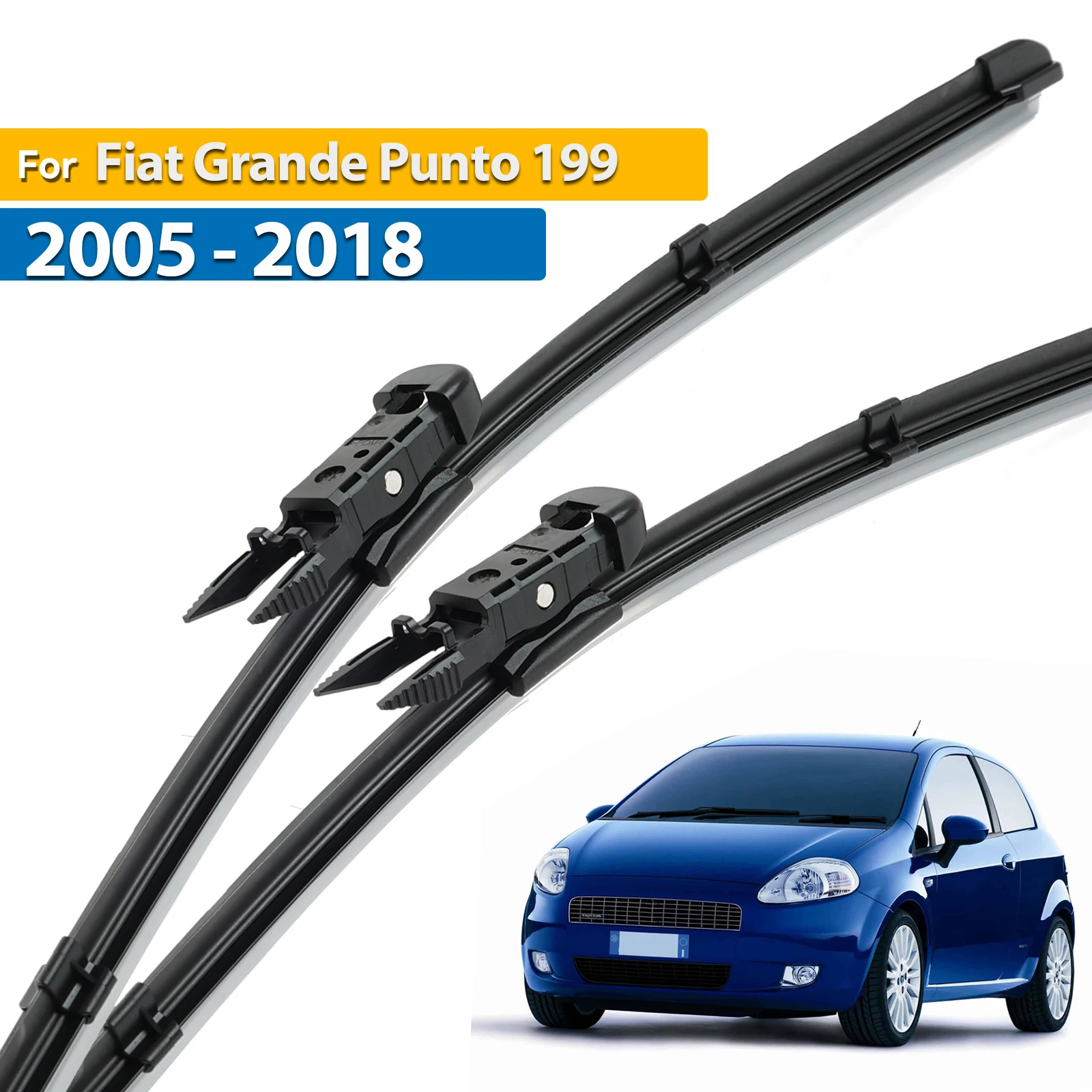 

Erick's Wiper LHD Front Wiper Blades For Fiat Grande Punto 199 2005 - 2015 Windshield Windscreen Window Car Rain Brushes 26"+15"