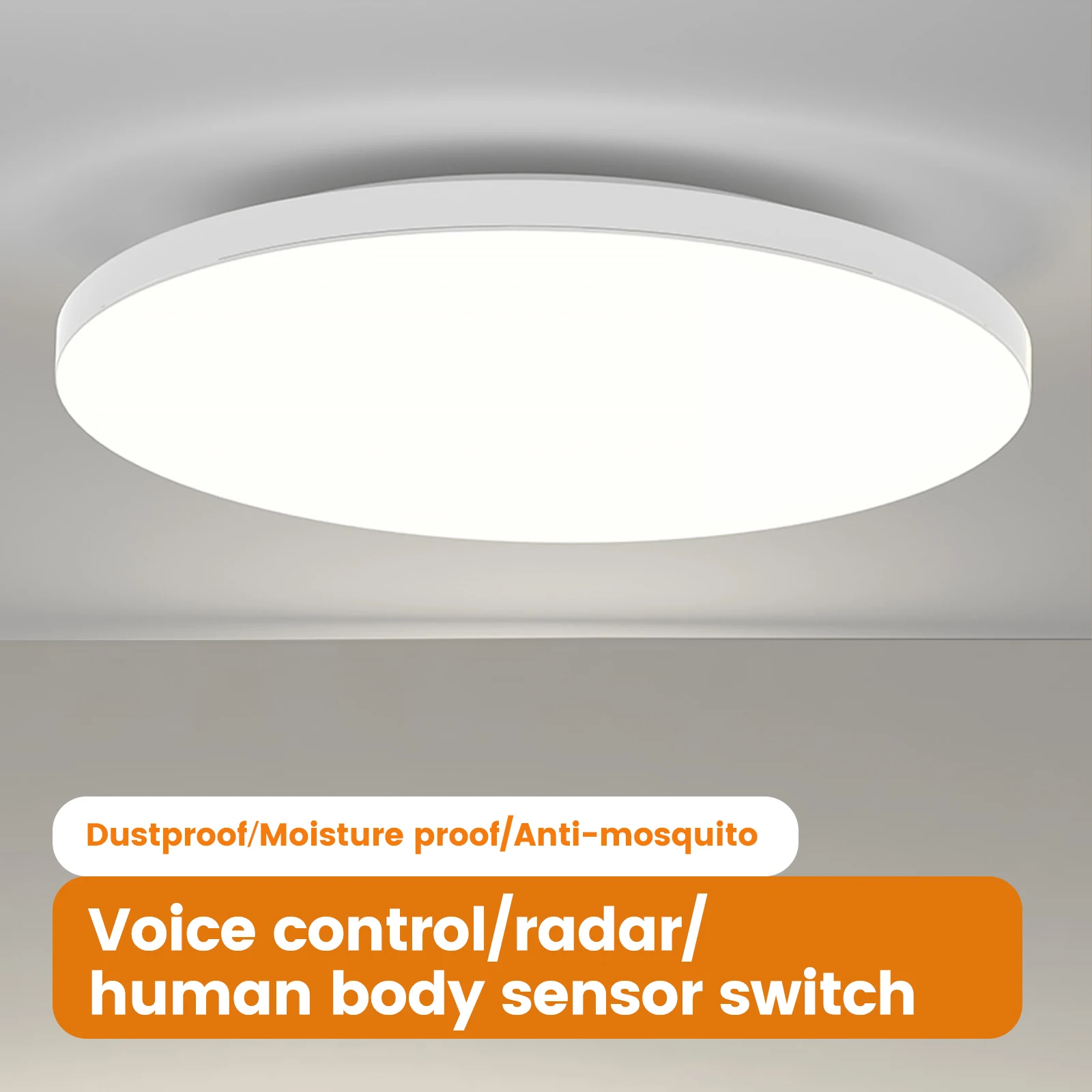 

Sensor Ceiling Lamp 18W Human Body Induction/Voice/Radar Sensor Ceiling Lighting 220V for Bedroom Corridor Garage Stair Balcony