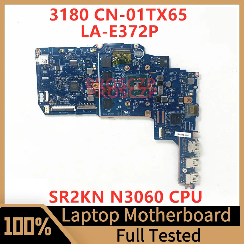 CN-01TX65 01TX65 1TX65 Mainboard For Dell 3180 Laptop Motherboard CAV01/11 LA-E372P With SR2KN N3060 CPU 100% Fully Working Well