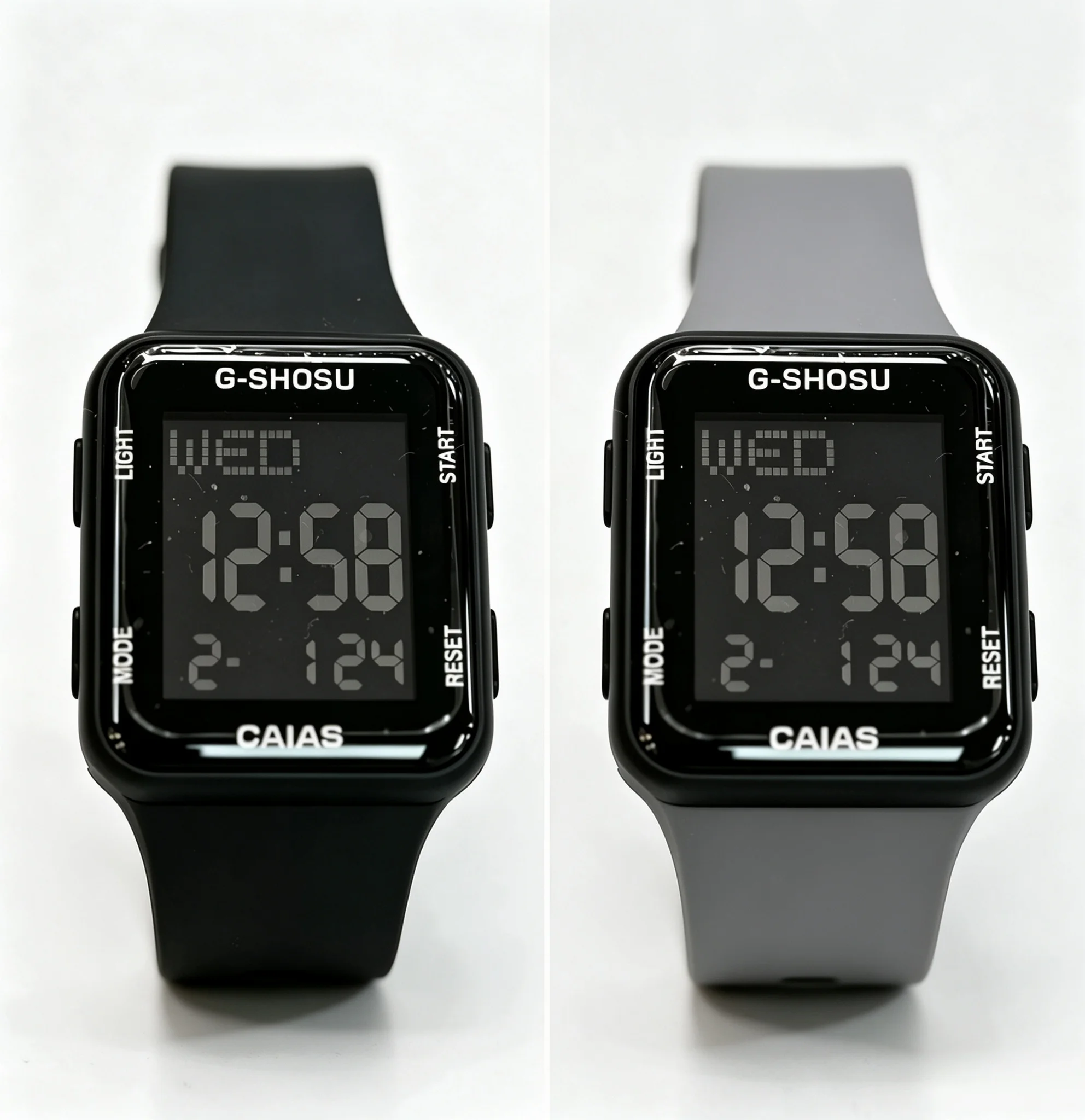 A minimalist, multifunctional watch with a sporty, stylish design, stainless steel bezel, and water-resistant rubber strap