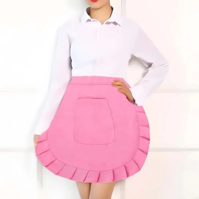 

270D Maid Apron Waist Apron Cooking Aprons Kitchen Apron Short Half Apron Lovely Princess Apron Girls Cosplay Apron