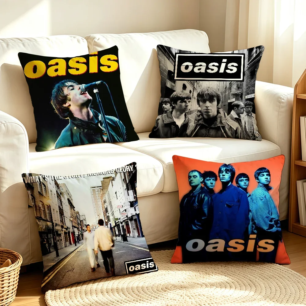 Band O-Oasis-S Cool cushion cover Soft Smooth Hidden Zipper Washable Decorative Couch Office Housewarming Gift