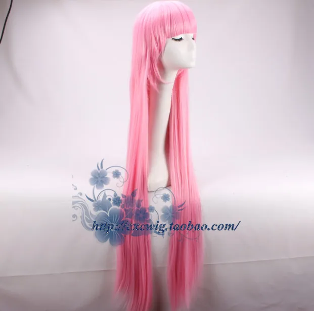 Adventure Time Princess Bubblegum cosplay wig Princess Gumball pink straight long wig pink hair costumes