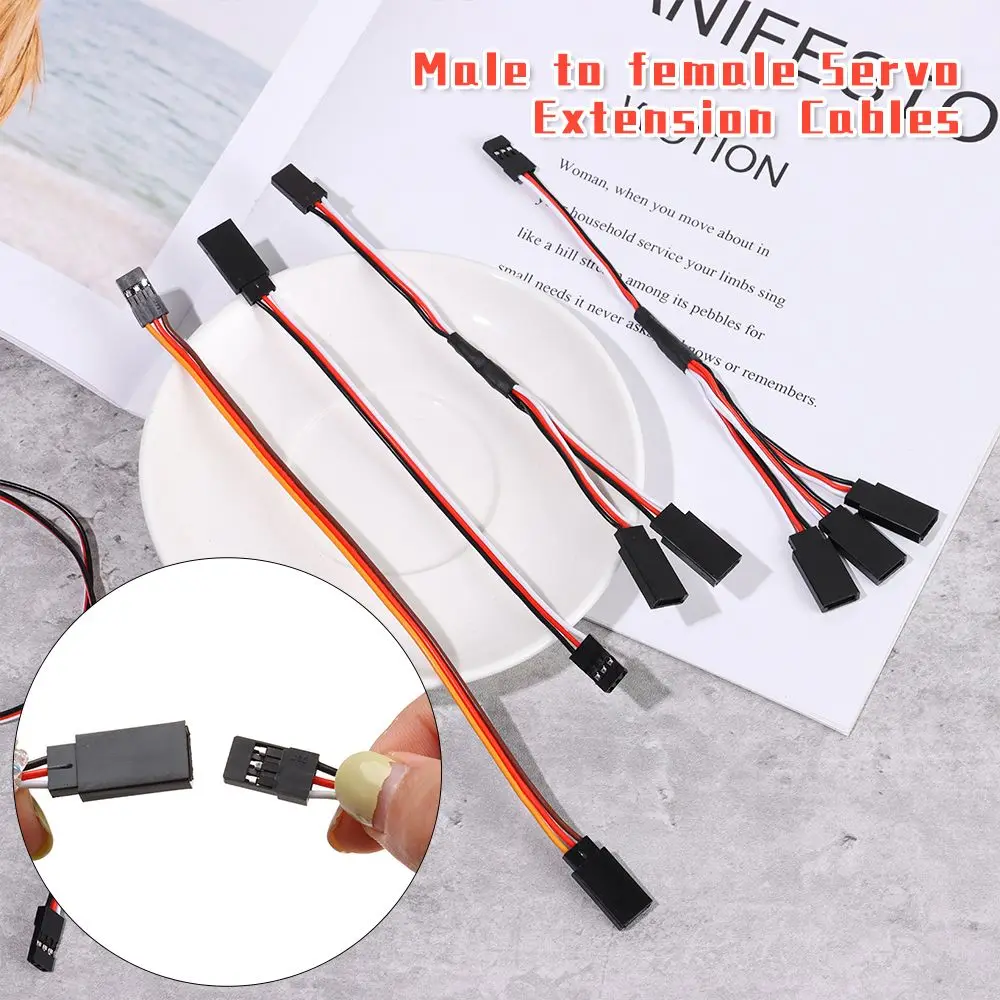 1/5pcs Parts & Accs Cable Wire Lead For Rc Helicopter Y Extension Cord RC Servo Lead Cable Extension RC Model Wire