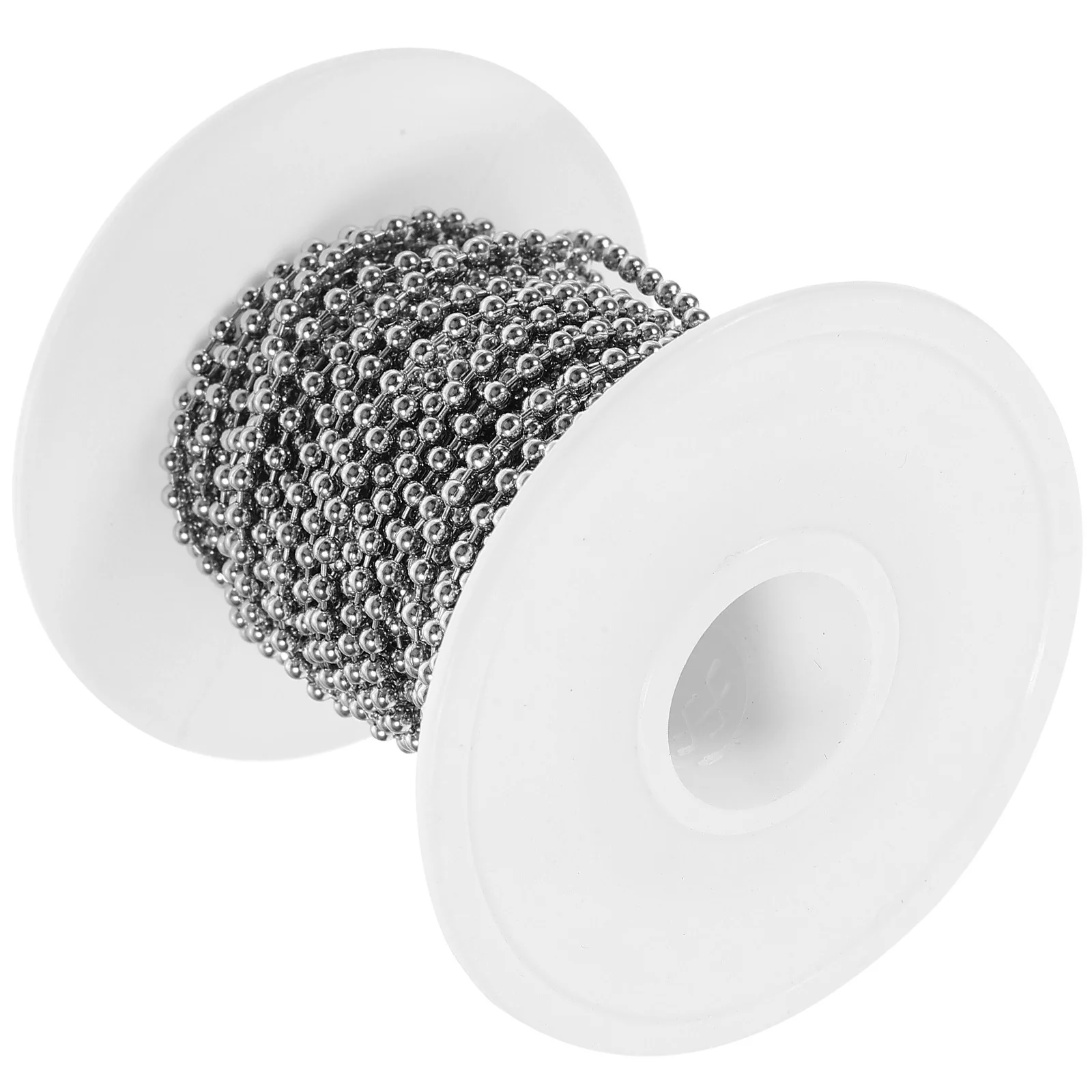 

1 Roll 10M Stainless Steel Ball Chain 2.4mm Adjustable Metal Bead Chain for DIY Jewelry Making Pendant Necklaces Keychain