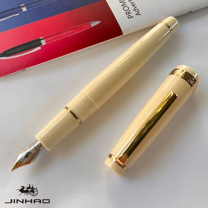 Jinhao 82-Füllfederhalter, goldener Clip, EF/F/M-Feder, Acryl-Tintenstift, luxuriöse Schreibstifte für Schreibwaren, Business, Büro, Schulbedarf – Detail 17