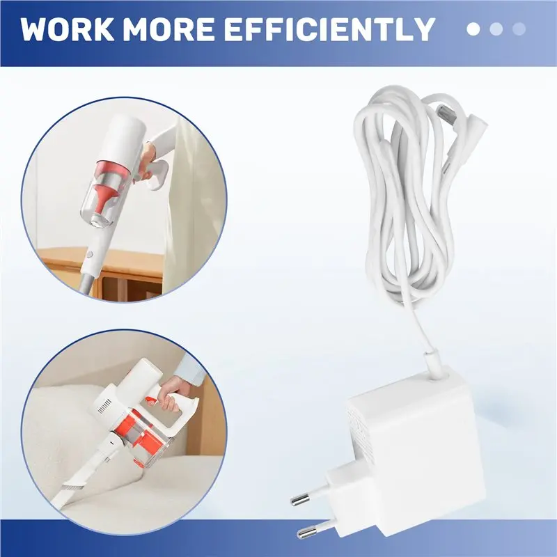 【BRAND NEW】For Mijia Cordless Vacuum Cleaner Lite EU Adapter For Xiaomi C203,For Xiaomi G20 Lite MJWXCQ03DY EU Plug