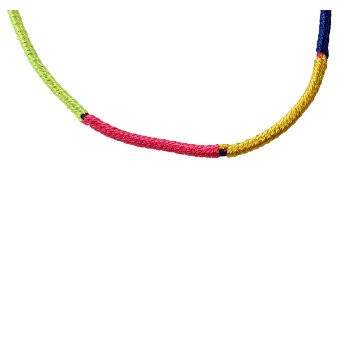 ABQR 9 braccialetti dell'amicizia intrecciati colorati stile hippie Bracciale con preghiera in filo Colore casuale - Strutturato