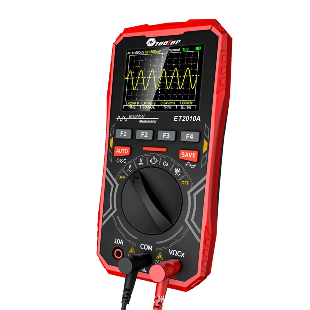 ABIY-TOOLTOP ET2010A Digital Oscilloscope Multimeter 1Mhz 2.5MSps AUTO Oscilloscope AC/DC 600V Graphcial Multimeter