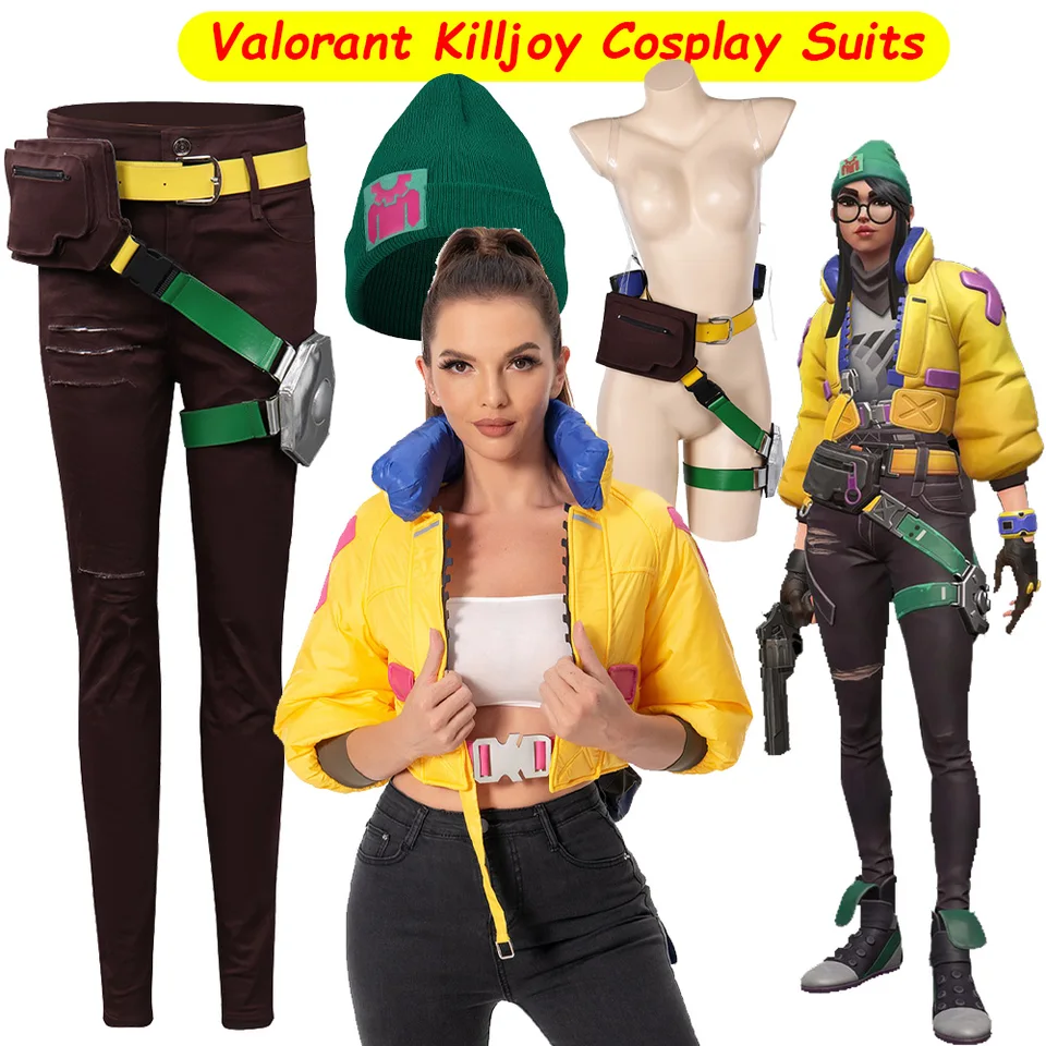 Valorant killjoyコスプレ衣装コートバッグ服ハロウィンカーニバル