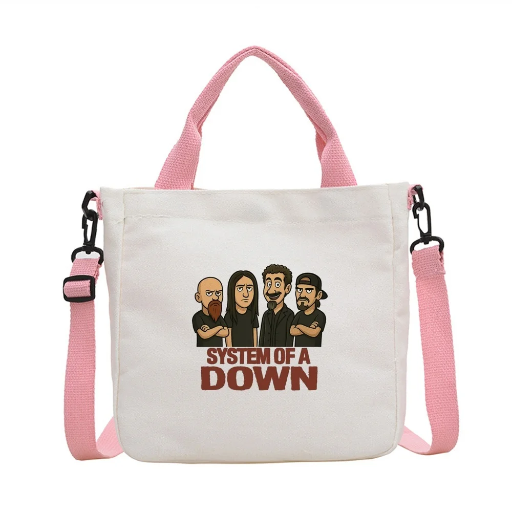 System of a Down tote bag torba na zakupy shoulder  shopping foldable totebag woman