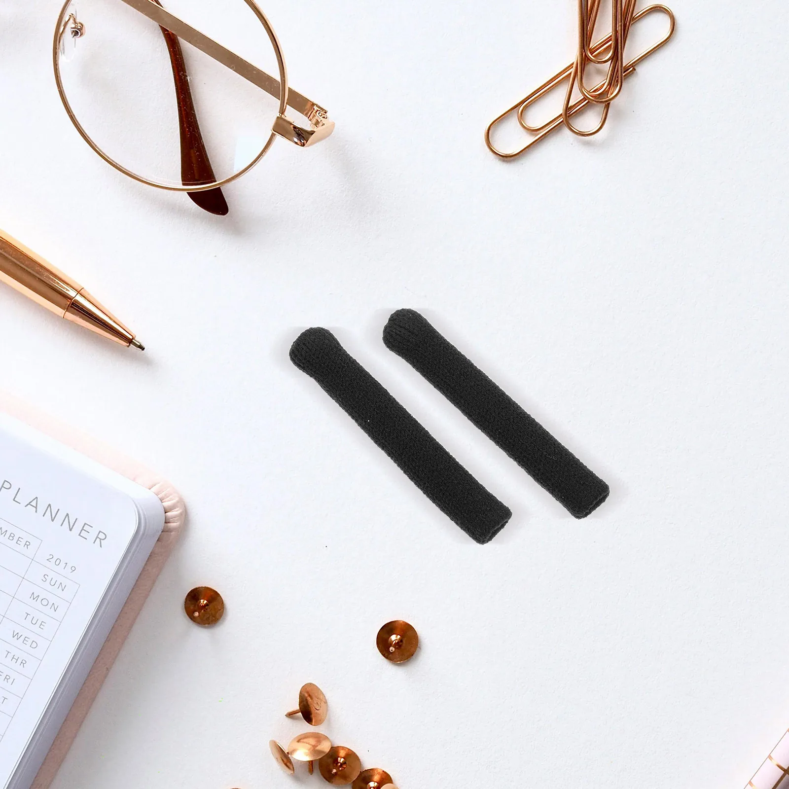 

12pcs Glasses High Elastic Anti Slip Knitting Cotton Precision Round Hole Design Temple Tips Sleeve Cover Ideal