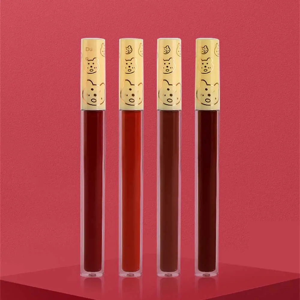 Lip Gloss Matte Velvet Lip Mud Matte Chocolate Lipstick Red Lip Tint Lip Glaze Korean Waterproof Lasting Makeup Cosmetics