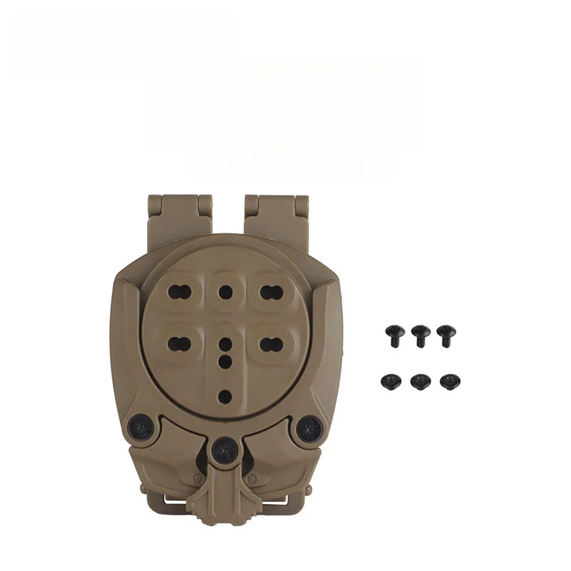 360 Degree Rotatable MOLLE Adapter Mount Tactical Gear Belt Attachment Bracket for Vest Waist Belt Outdoor Equipment