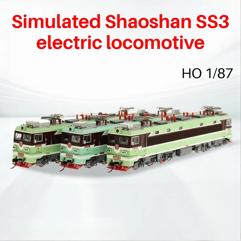 

HO Type 1/87 Train Model China Series SS3 Electric Locomotive Alloy Material Simulation Version Realistic Model Boys Toy Gift