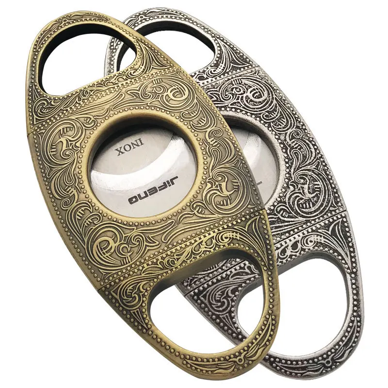 Monsoon Spot Cigar Cutter Sharp Cigar Cutter Stainless Steel Double Blade Metal Pliers Tool Accessories Universal Cigar Clips