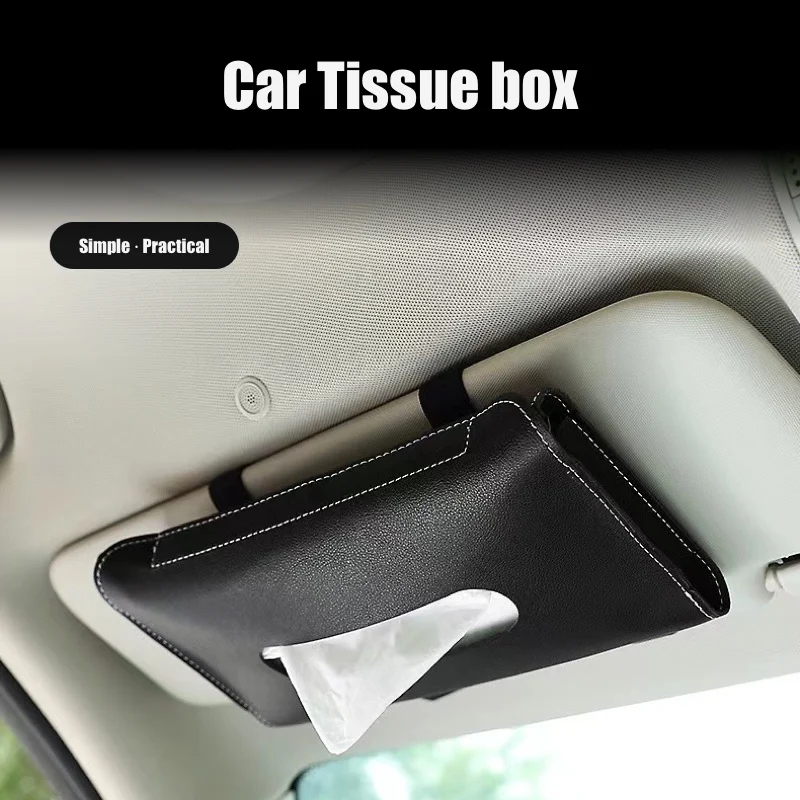 

1 шт. новая коробка для салфеток из мягкой кожи из искусственной кожи, подвесная коробка для салфеток с солнцезащитным козырьком, креативные товары для хранения автомобилей, аксессуары для салона автомобиля