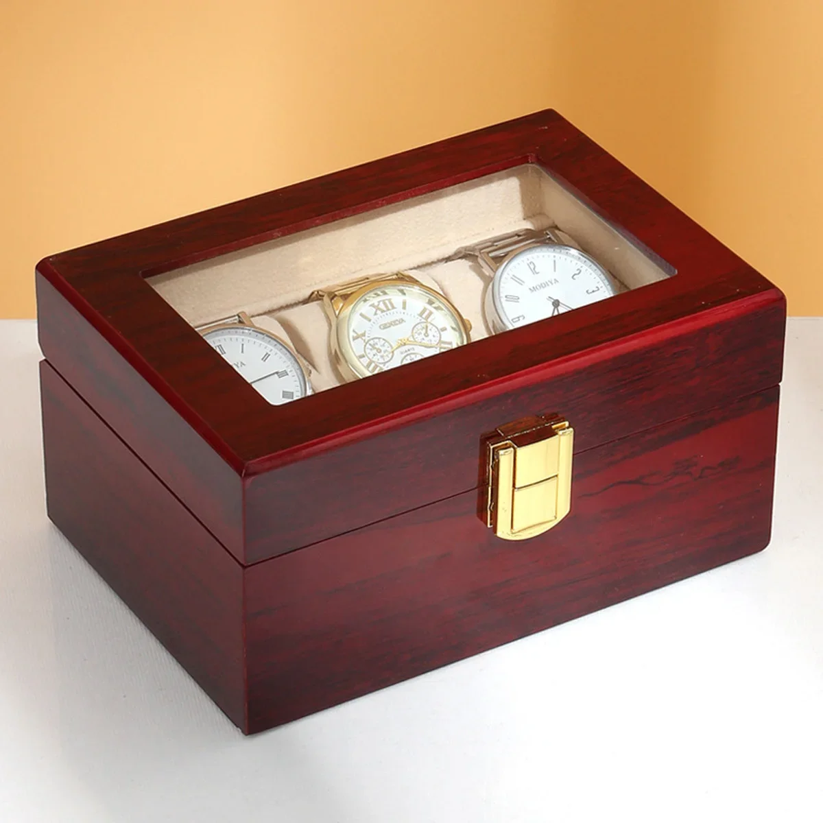 Luxury Wooden Watch Box 1/2/3/5/6/10/12 Grids Watch Organizers 6 Slots Wood Holder Boxes for Men Women Watches Jewelry Display