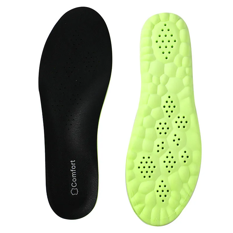 1 pair of cowhide breathable insoles Comfortable sweat-absorbent anti-odor insolesHighly elastic shock-absorbing sports insoles