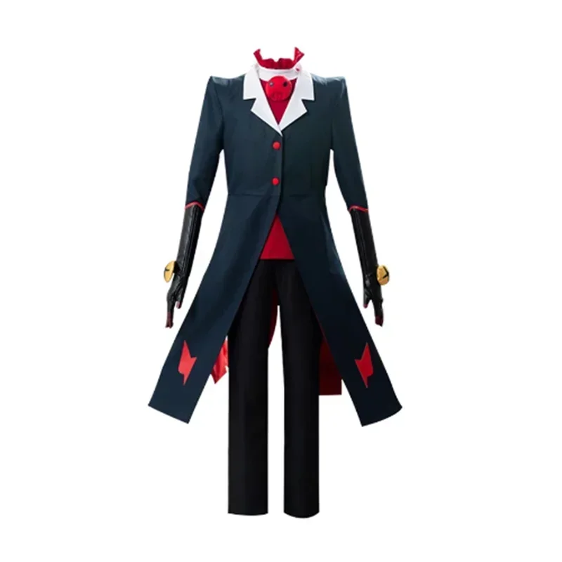 Anime Helluva Boss Blitzo Cosplay Costume Boss Cosplay Party Uniform Suit with Tail Halloween Outfit for Men Women Custom Blitzy