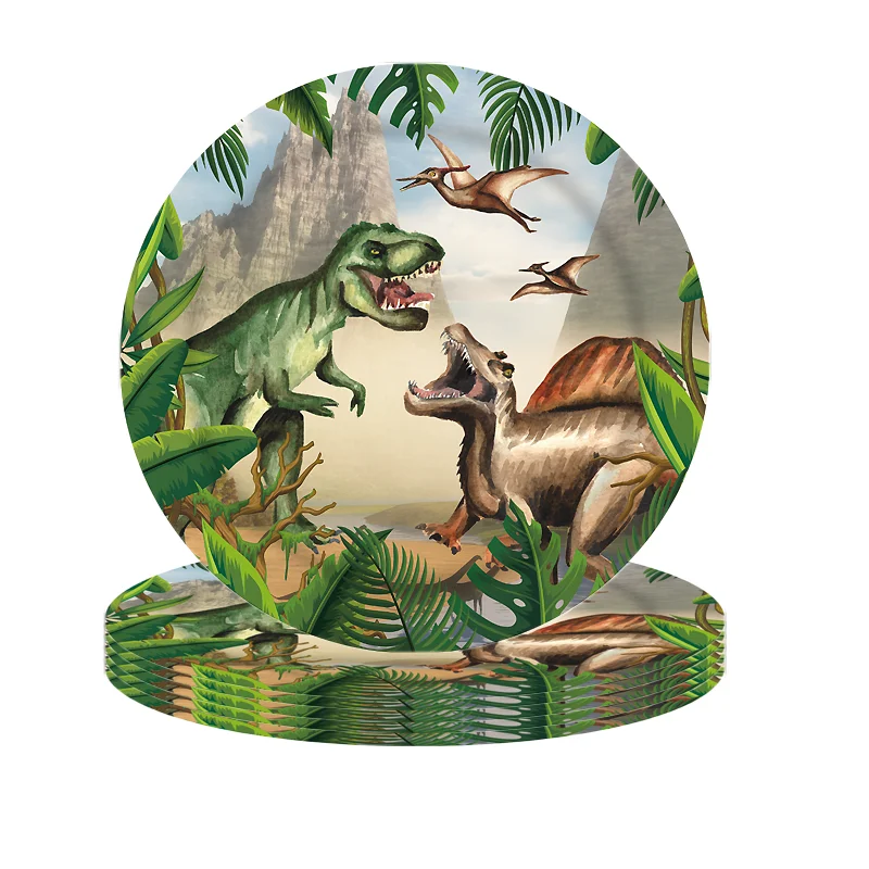 Jurassic Dinosaur Theme Boy Birthday Party Decorations Banner Balloons Disposable Tableware Gifts For Kilds Baby Shower Supplies