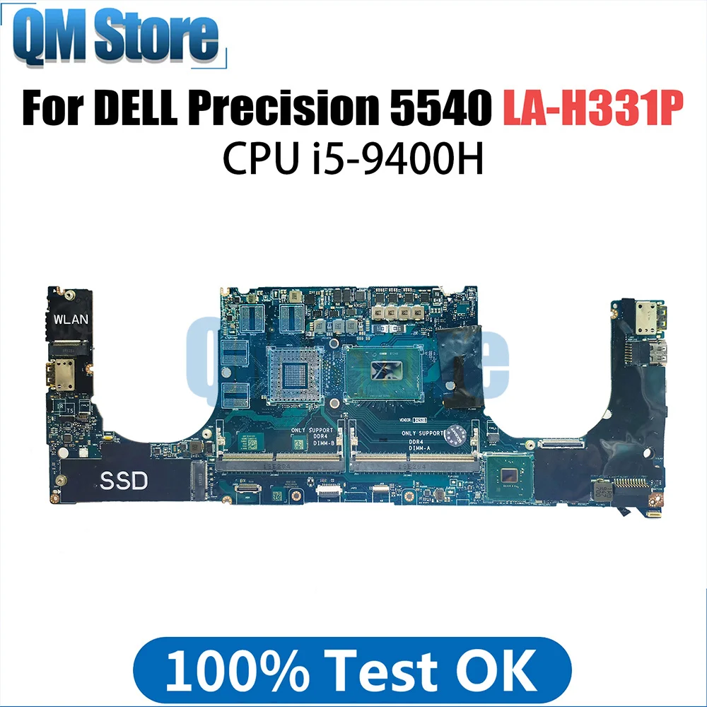 

LA-H331P Mainboard For Dell Precision 5540 XPS 7590 Laptop Motherboard With i5-9400H CPU CN-0205NX 0205NX Tested