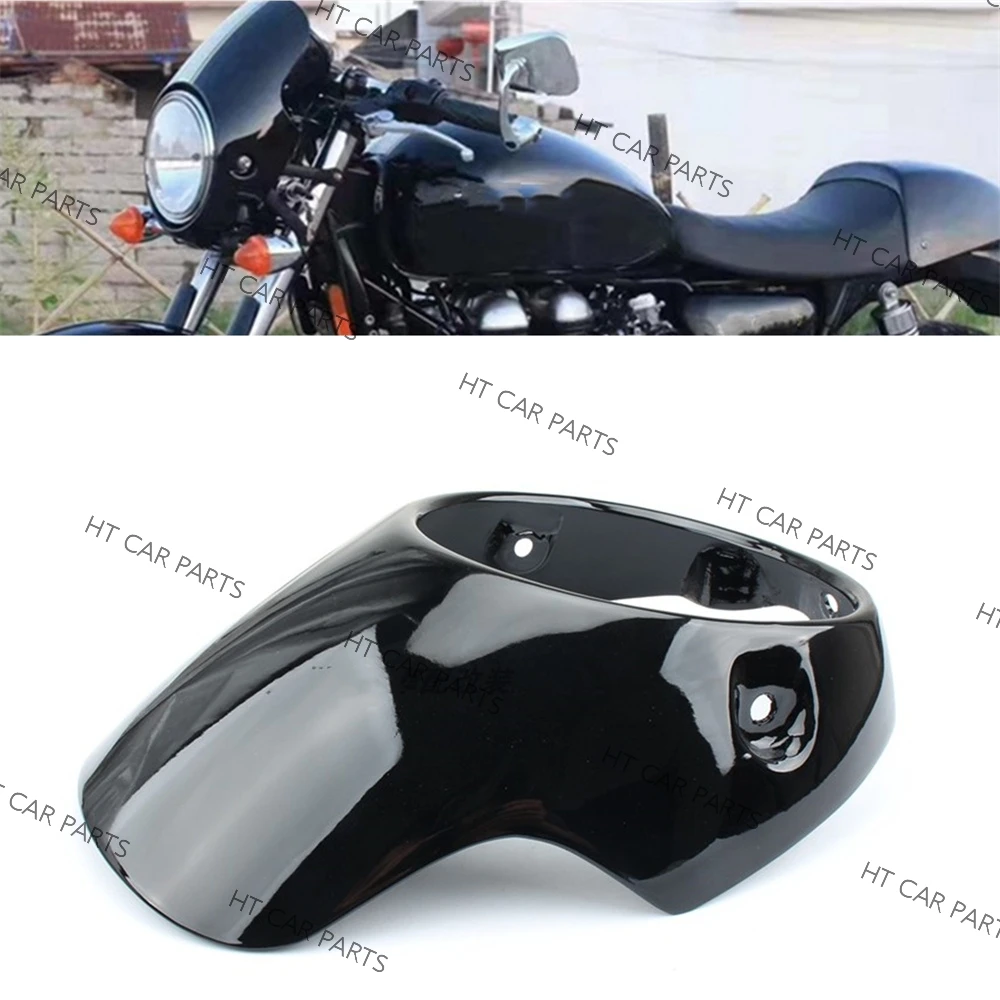 1 x Glossy Black Motorcycle Headlight Cover For Triumph Bonneville T100 T120 T900 Thruxton Thunderbird Sport Honda CB150 R 18