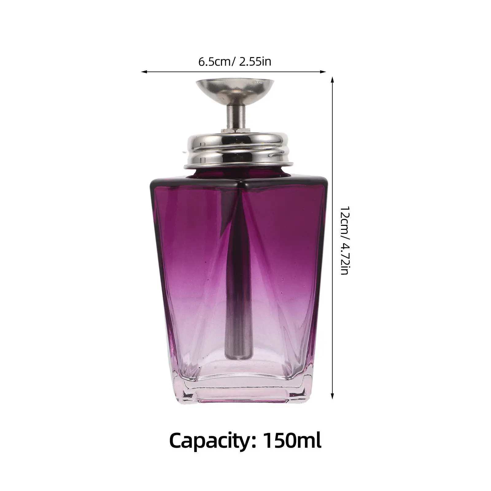 Nail Polish Remover Pump Bottle Refillable Leakproof Press Down Dispenser Glass Travel Portable Manicure Liquid Cleaning Storage view 4