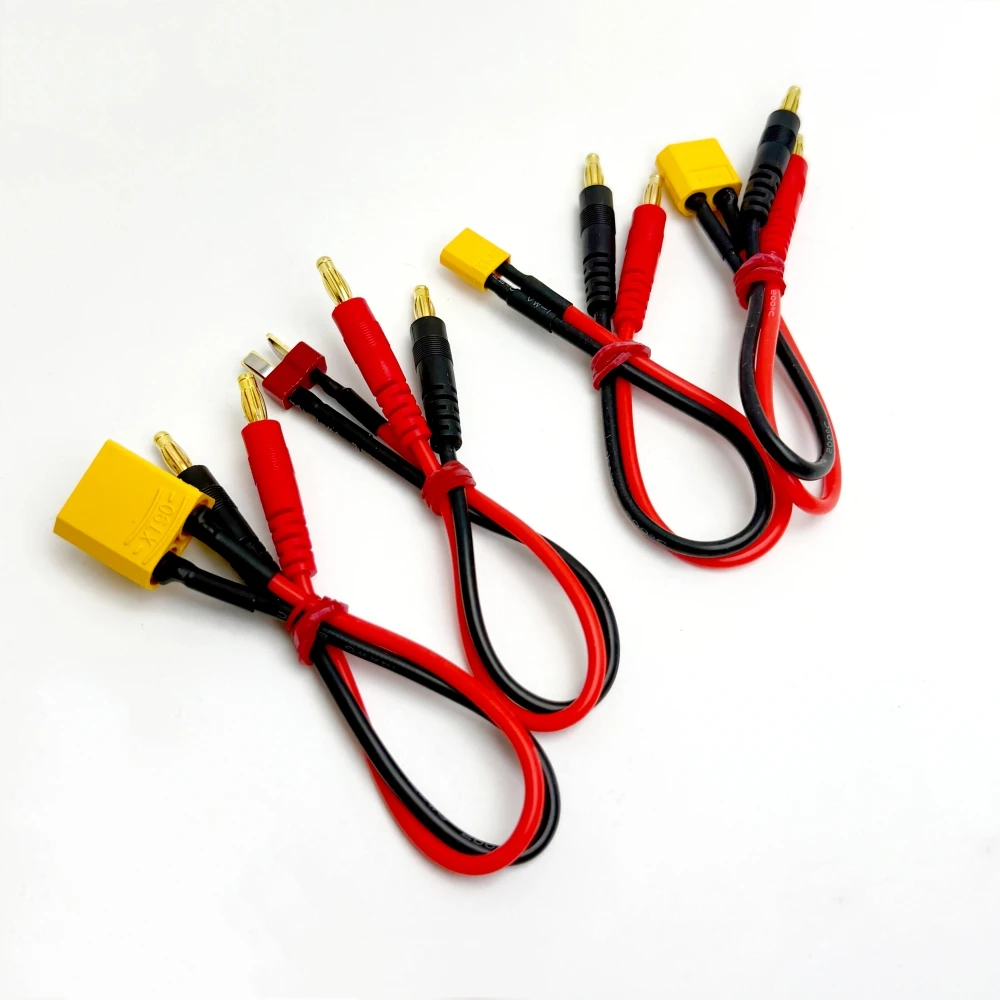 20CM Imax B6 Charge Line 4.0mm Banana Plug to XT60 T Plug  XT30  XT90 With 14AWG Silicone Cable for Rc Lipo Battery