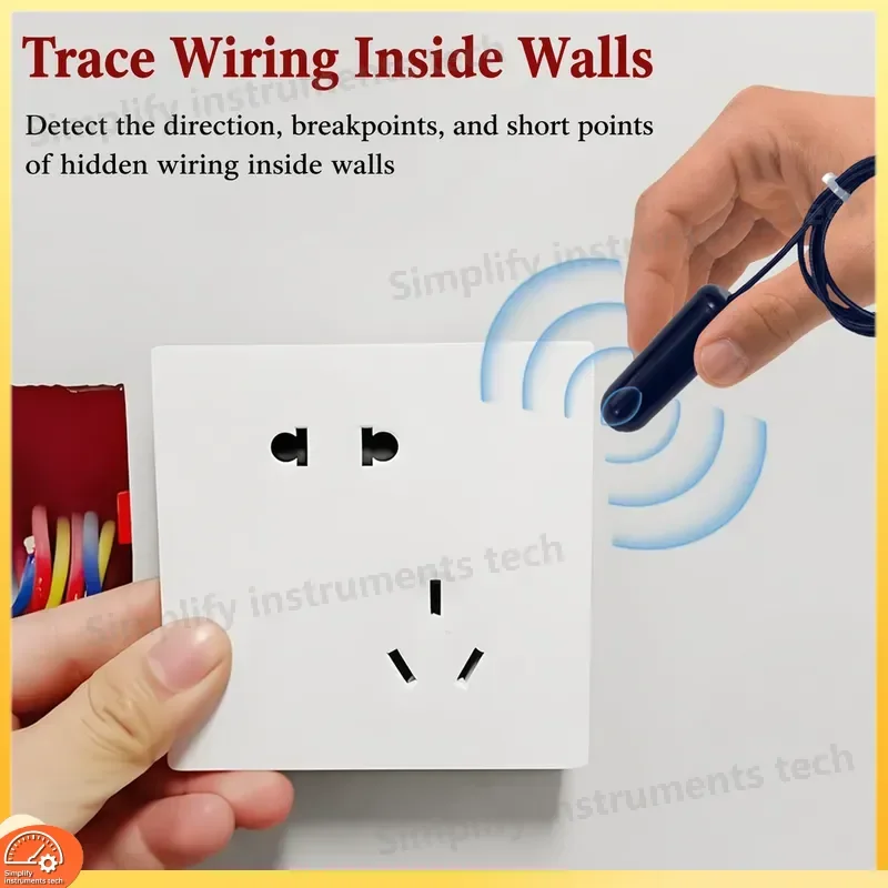 Underground Optical Cable Detector Network Wire Finder Signal Probe Wall Locator Fault Detection Tool for Buried Cable