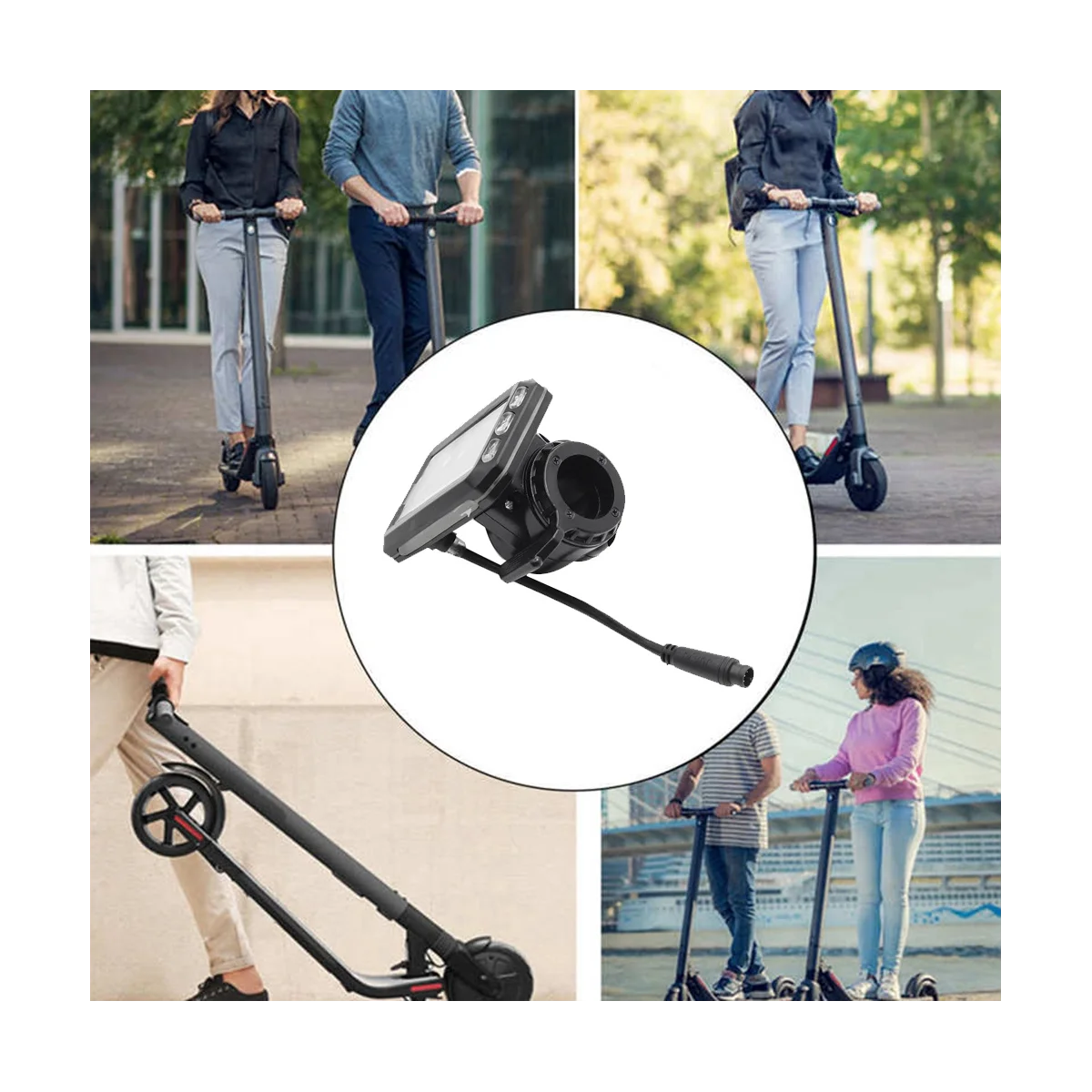 Imagem -05 - Medidor de Display Lcd para jp Scooter Elétrico Painel Velocidade do Poder Acessórios 36v60v