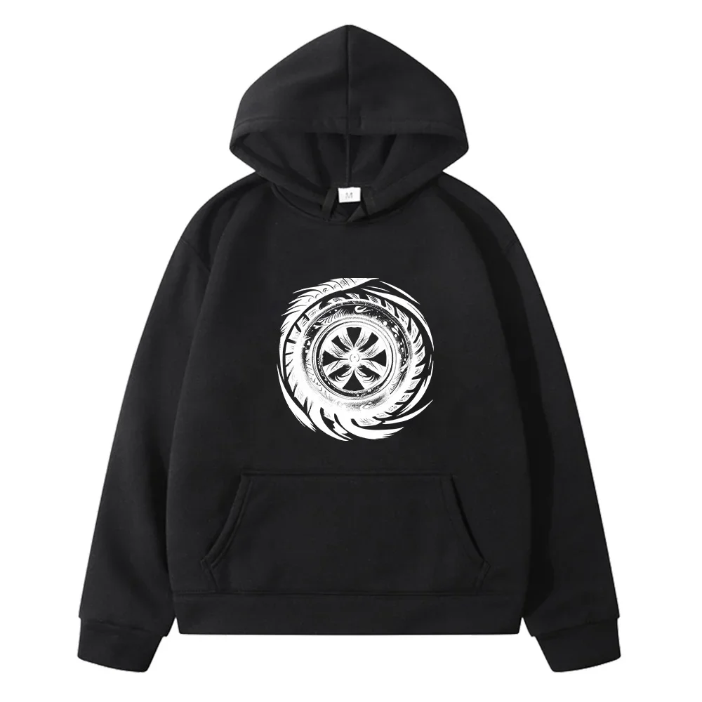 Hot Wheels Hoodies Men Harajuku Graphic Classic Tires Original Sweatshirts High Quality Boys and Girls Creative Tops Long Sleeve