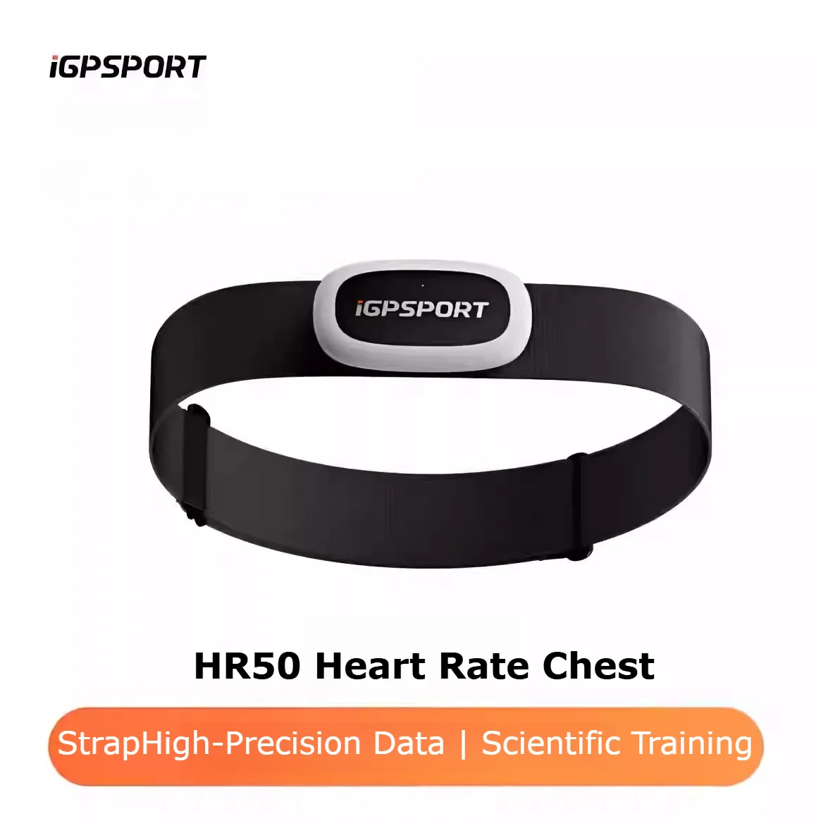 

iGPSPORT HR50 Ремень для измерения сердечного ритма для езды на шоссейном велосипеде Нагрудный ремень для бега на открытом воздухе Водонепроницаемость IPX7