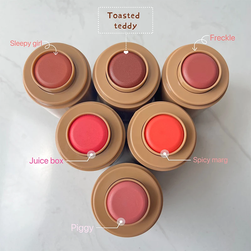 Maquiagem bochecha blush creme blush vara brilho labial caso de telefone para iphone 16 17 fita salty tan framboesa espresso batom ins