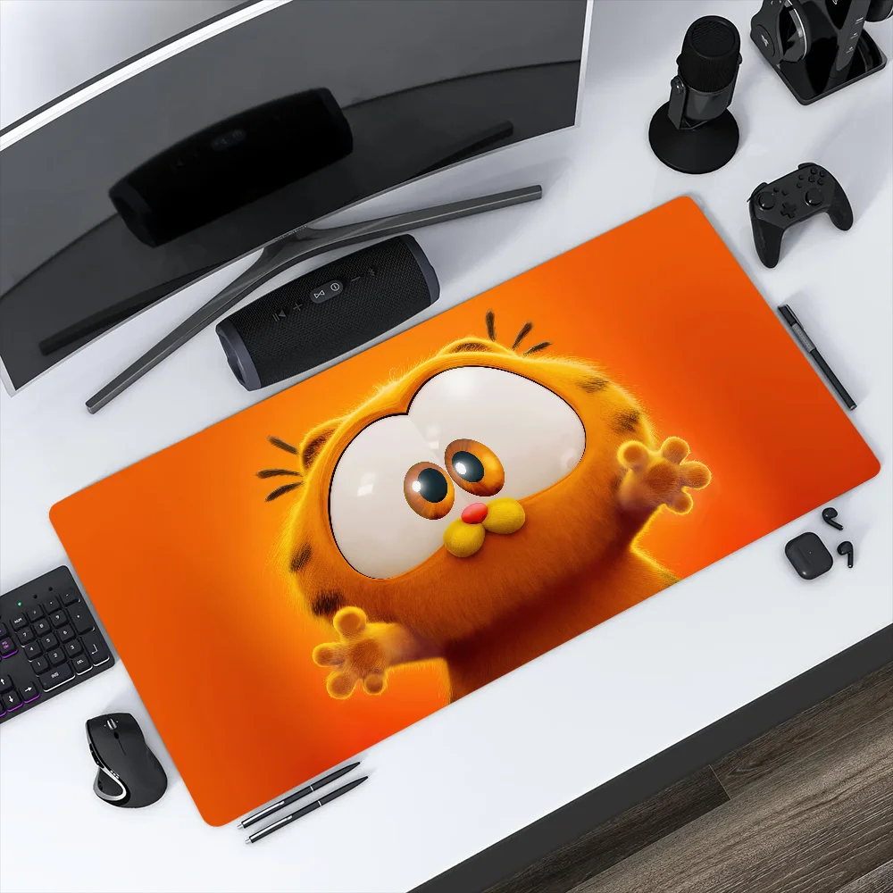 Mouse Pad MousePad Non-slip Orange Lockedge Office Student Gaming Thickened G-Garfield Large Cartoon S Writing Pad Cat Cushion