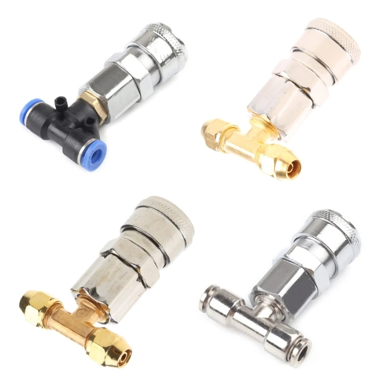 Three Way Joint And Straight Through Joint For Trucks Air Compressor Pneumatic Tank Connector For Valve